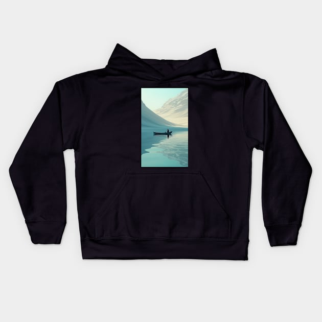 Desert fisherman Kids Hoodie by obstinator